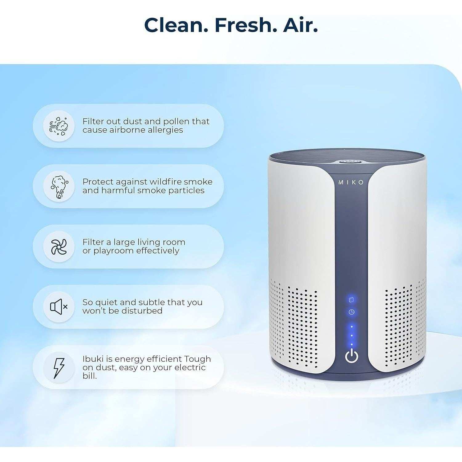 Miko IBUKI True HEPA Air Purifier - Shop Home Med