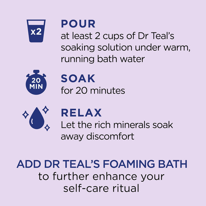 Dr. Teal's Epsom Salt Soak Soothe & Sleep with Lavender - 3 Lbs