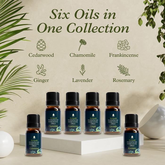 Pursonic Pet Friendly Aromatherapy Collection Essential Oils - 6 Count