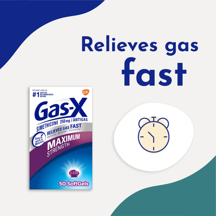 Gas-X Maximum Strength Gas Relief Softgels - 30 Ct