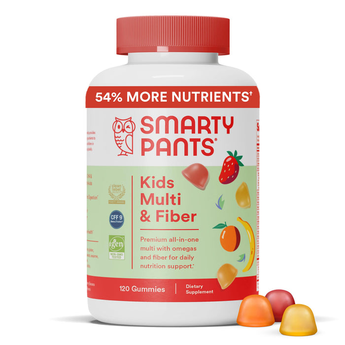 Smarty Pants Kids Multi + Fiber & Omega Fish Oil Gummy Vitamins