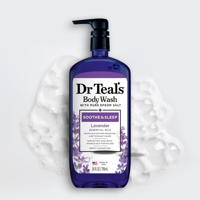 Dr. Teal's Epsom Salt Body Wash Soothe & Sleep with Lavender - 24 Oz