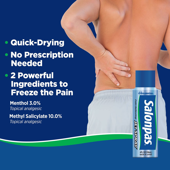 Salonpas Pain Relieving Jet Spray - 4 Oz