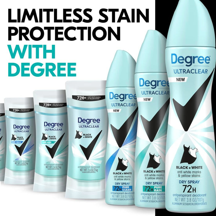 Degree UltraClear Antiperspirant Deodorant Black + White Stick - Women