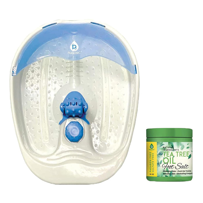 Pursonic Foot Spa Massager with Tea Tree Oil Foot Salt Scrub