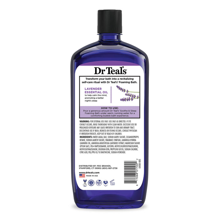 Dr. Teal's Foaming Bath Soothe & Sleep with Lavender - 34 Oz