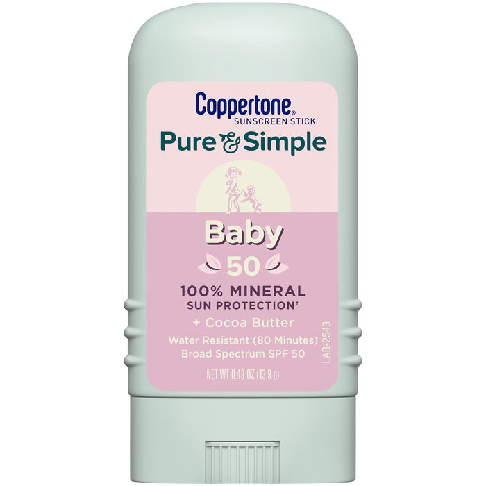 Coppertone Pure & Simple Baby Sunscreen Stick SPF50