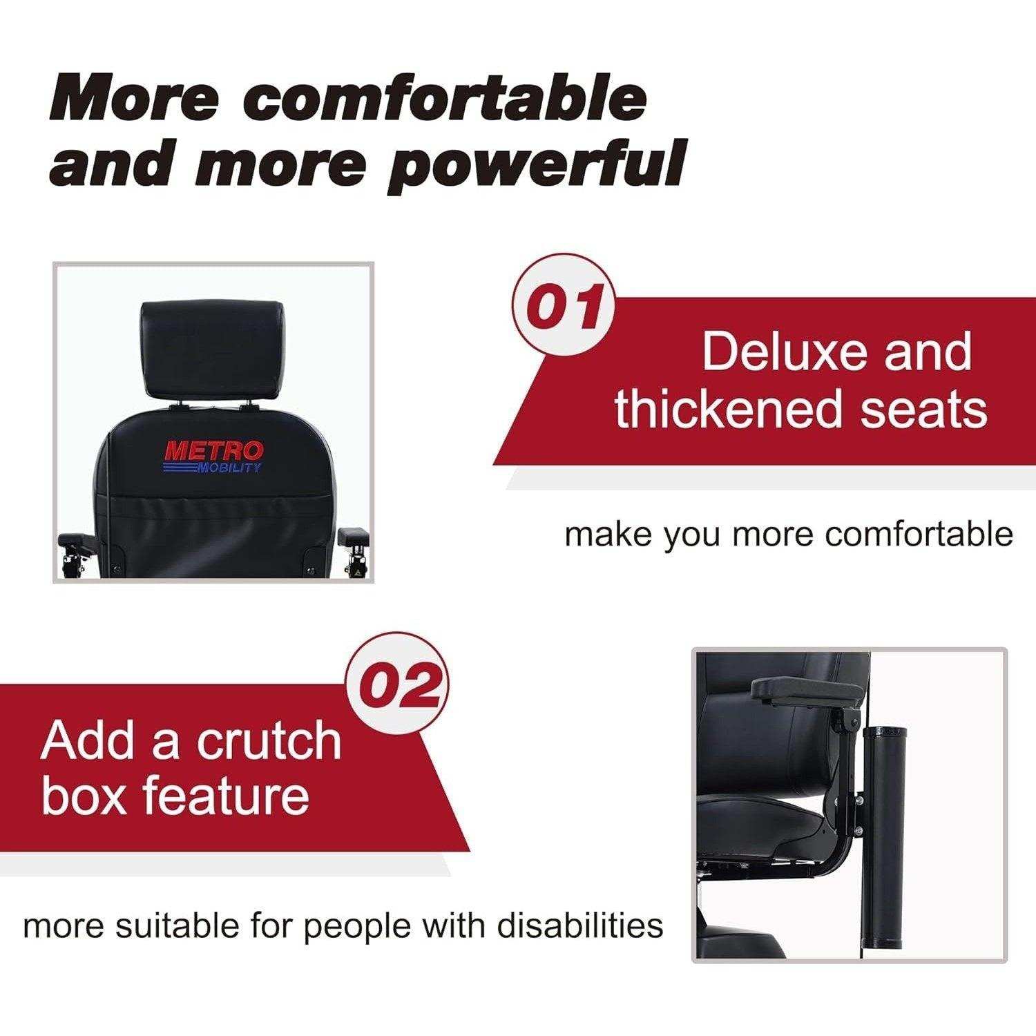 Metro Mobility Max Plus Series 4-Wheel Travel Mobility Scooter - Shop Home Med