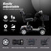 Metro Mobility M1 Limited Edition Travel Mobility Scooter - Chrome - Shop Home Med