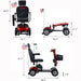 Metro Mobility Max Plus Series 4-Wheel Travel Mobility Scooter - Shop Home Med