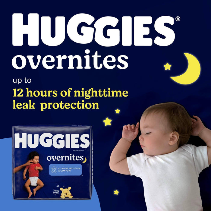 Huggies Overnites Disney Baby Diapers Size 5 - 44 Ct