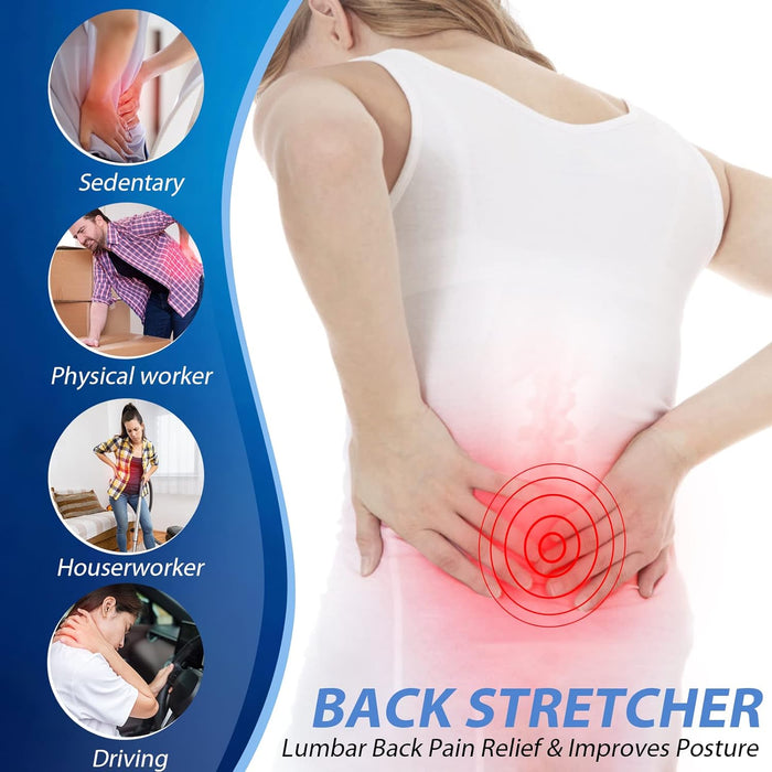 Pursonic Back Stretching Device for Lower Back Pain Relief