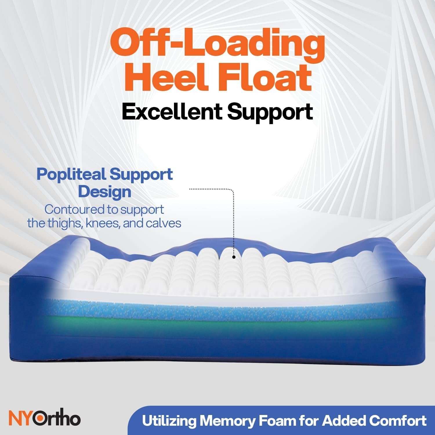 NY Ortho Zero-G Heel Pillow Ultra Suspension Pillow Leg Positioning Cushion