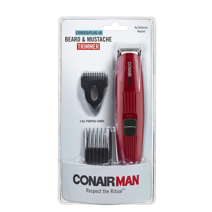 ConairMAN Corded Beard and Mustache Trimmer Kit