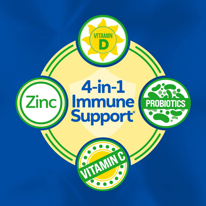 Culturelle Immune Defense Probiotic with Vitamin C Vitamin D & Zinc + Elderberry Chewable - 28 Ct