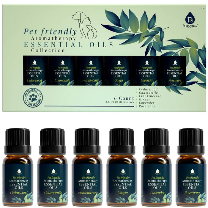 Pursonic Pet Friendly Aromatherapy Collection Essential Oils - 6 Count