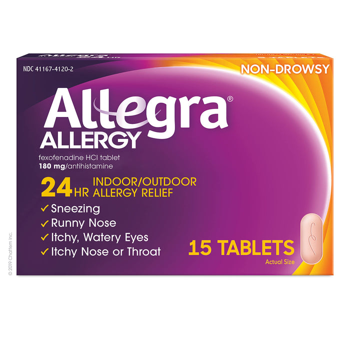 Allegra Adult 24HR Tablet 180 mg, Allergy Relief