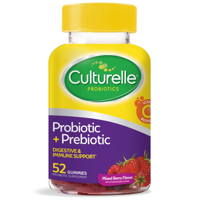 Culturelle Daily Probiotic + Prebiotic Gummies for Women & Men Berry - 52 Ct