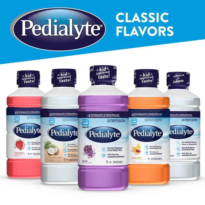 Pedialyte Classic Electrolyte Solution Hydration Drink