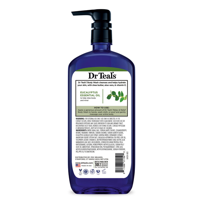 Dr. Teal's Body Wash Relax & Relief w/ Eucalyptus & Spearmint - 24 Oz