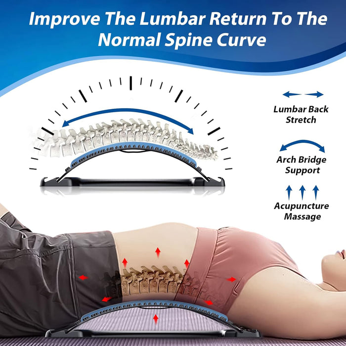 Pursonic Back Stretching Device for Lower Back Pain Relief