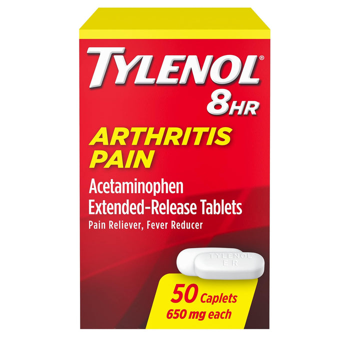 Tylenol 8 Hour Arthritis & Joint Pain Acetaminophen Tablets - 50 Ct - Shop Home Med