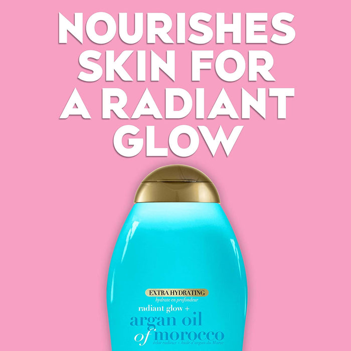 Ogx Radiant Glow + Argan Oil of Morocco Hydrating Body Wash - 19.5 Oz