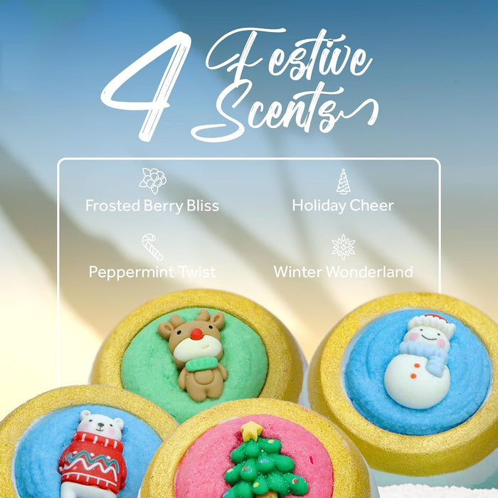 Pursonic Happy Holidays Aromatherapy Bath Bombs