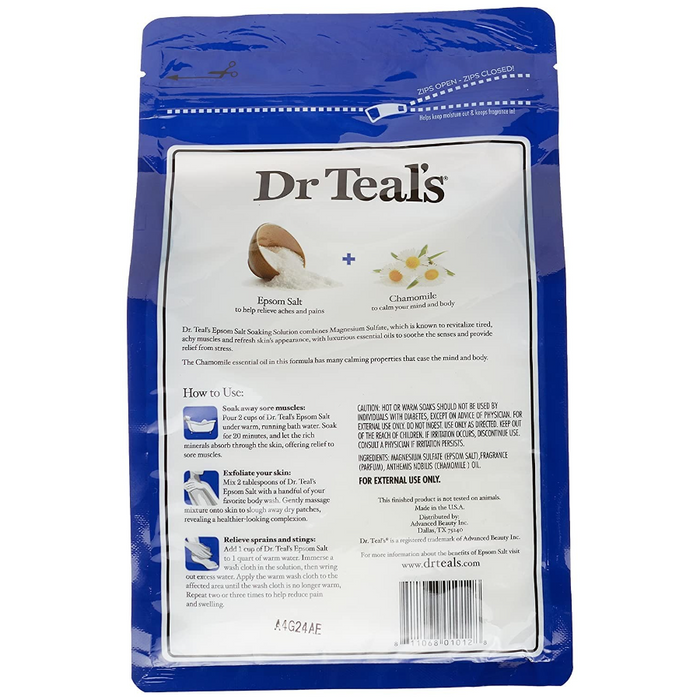 Dr. Teal's Pure Epsom Salt Soak Comfort & Calm w/ Chamomile - 3 Lbs