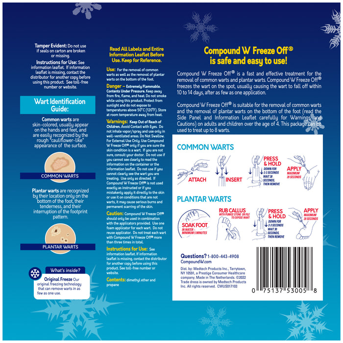 Compound W Freeze Off Common and Plantar Warts Removal