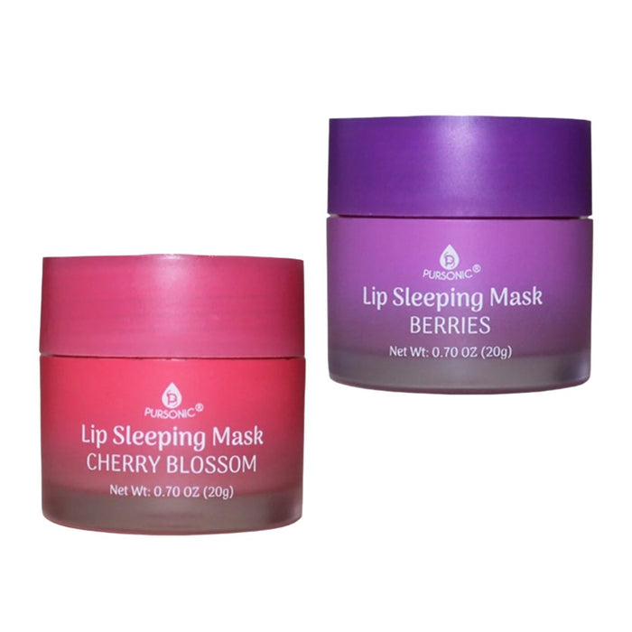 Pursonic Cherry Blossom & Berries Lip Sleeping Mask - 2 Ct