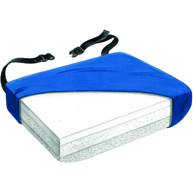 Wheelchair Tri-Foam Gel-Infused Visco Cushion with Low Shear II Cover shophomemed