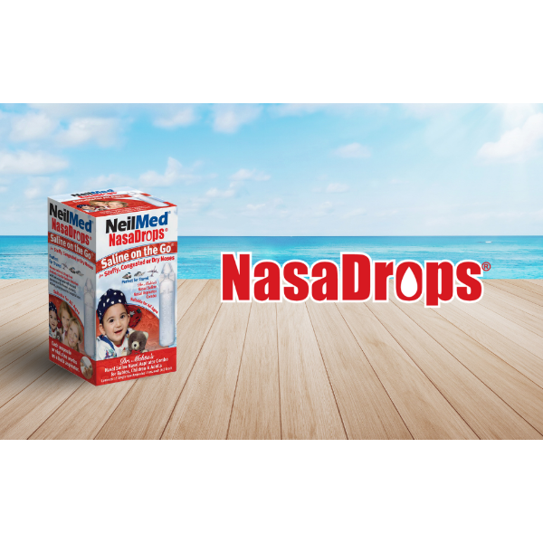 NeilMed NasaDrops Childrens Saline On The Go Nasal Drops