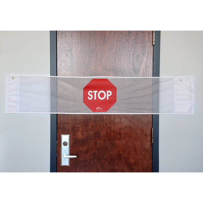 NY Ortho Door Guard Stop Sign Banner