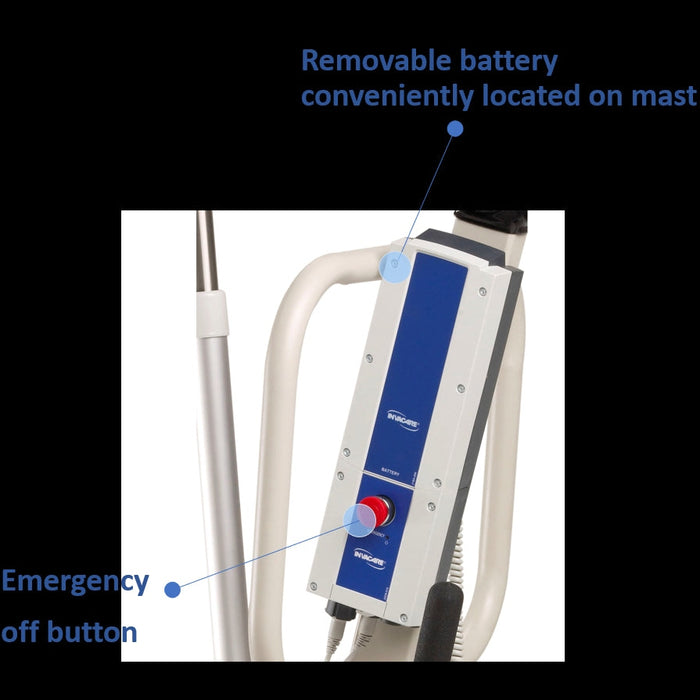 Invacare Reliant Heavy-Duty Electric Patient Lift with Manual Low Base