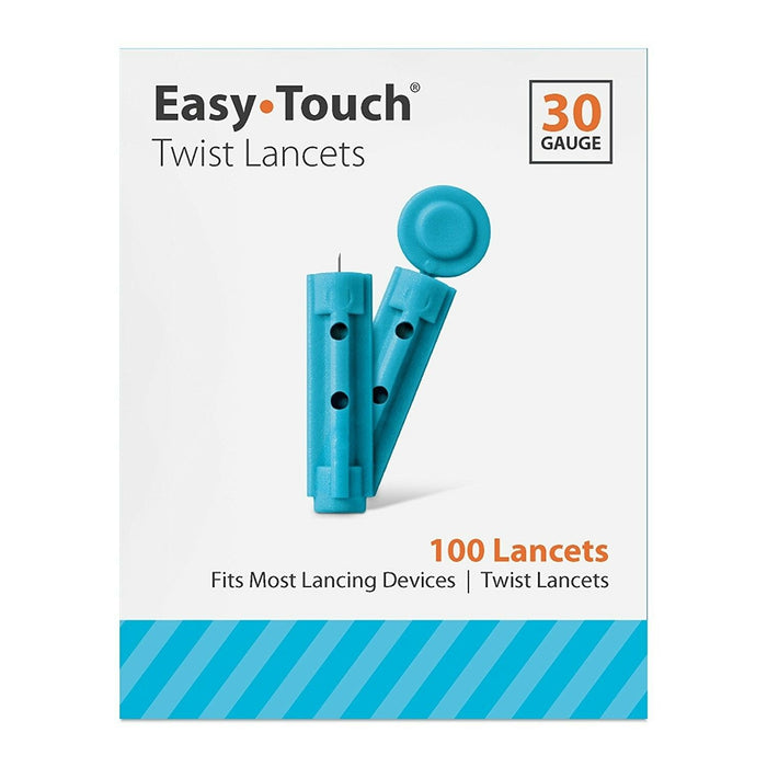 Easy Touch Twist Lancets 30 Gauge - 100 Ct