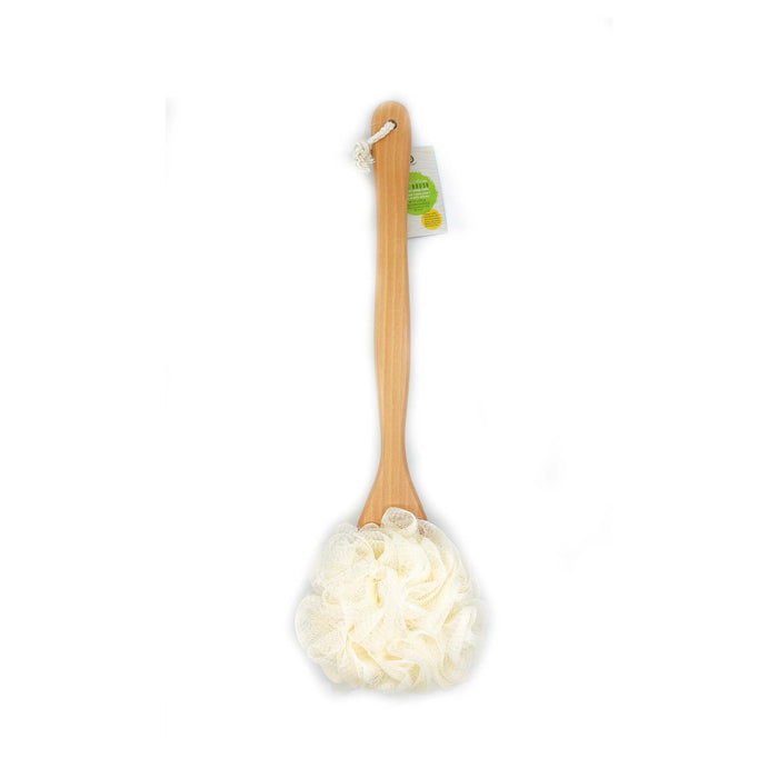 Pursonic Dual Action Dry Brush and Mesh Sponge Combo with Lotus Wooden Handle shophomemed