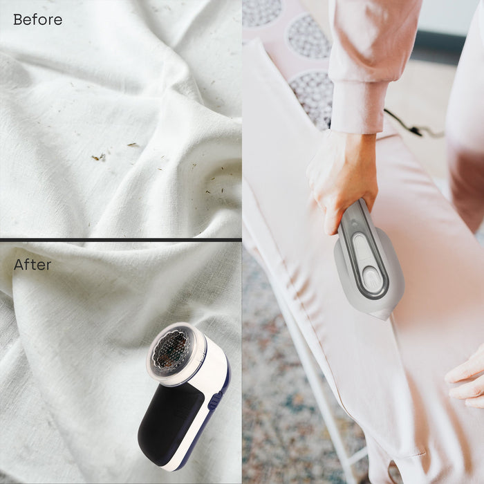 Pursonic Travel-Ready Garment Kit: Lint Remover Fabric Shaver & Mini Iron