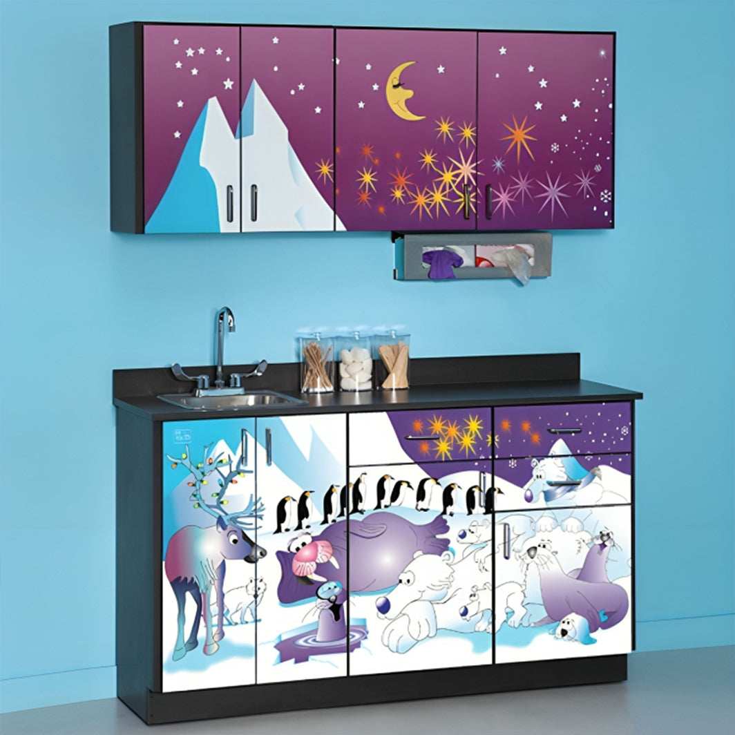 Clinton Complete Cool Pals Exam Room Pediatric Scale Table and Cabinets