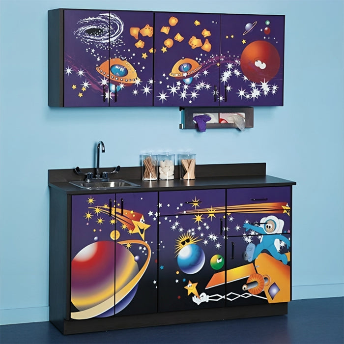 Clinton Complete Space Place Exam Room Pediatric Scale Table and Cabinet