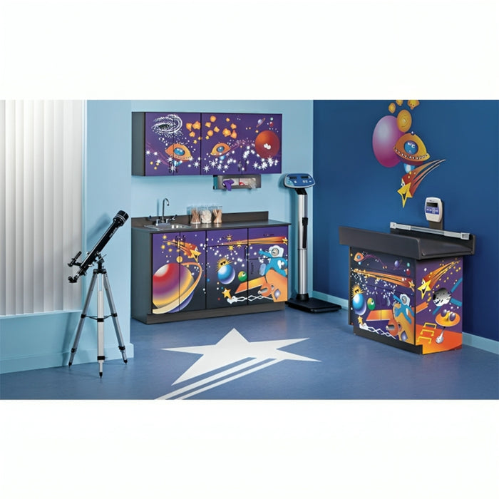 Clinton Complete Space Place Exam Room Pediatric Scale Table and Cabinet