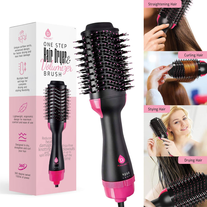 Pursonic One Step Hair Dryer & Volumizer Brush