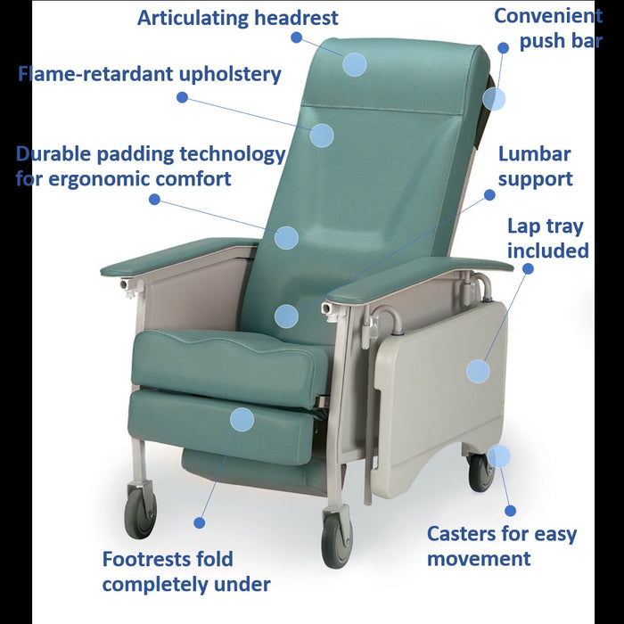 Invacare Deluxe Adult Three-Position Recliner