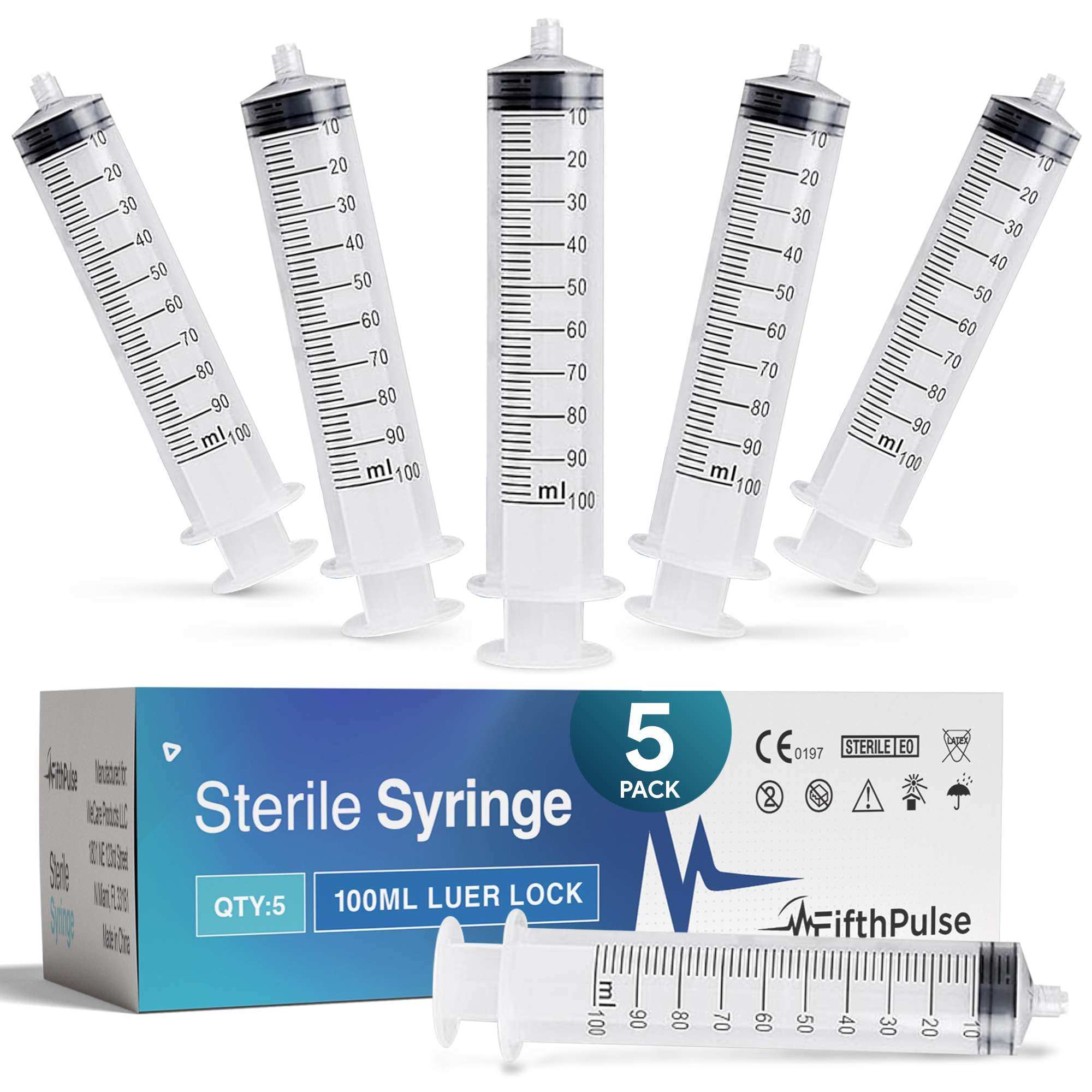 FifthPulse Disposable Luer Lock Syringes Without Needle
