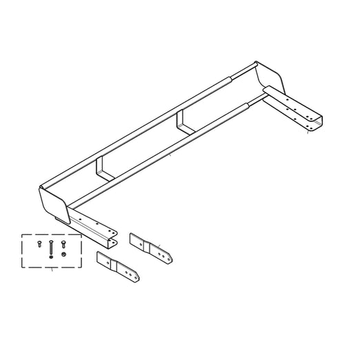 Bed Extender, 4", CS - Adjustable