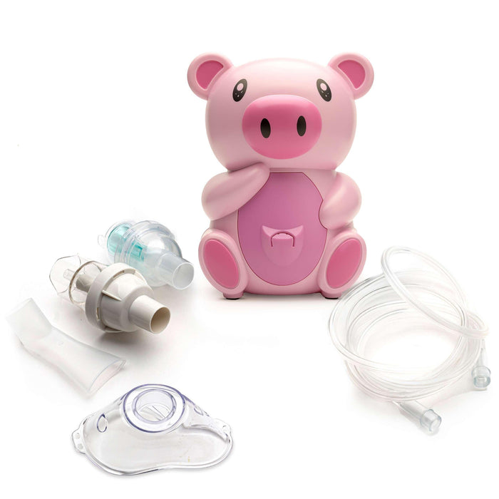 Portable Nebulizer Machine for Kids – Pink Pig Breathing Treatment Machine