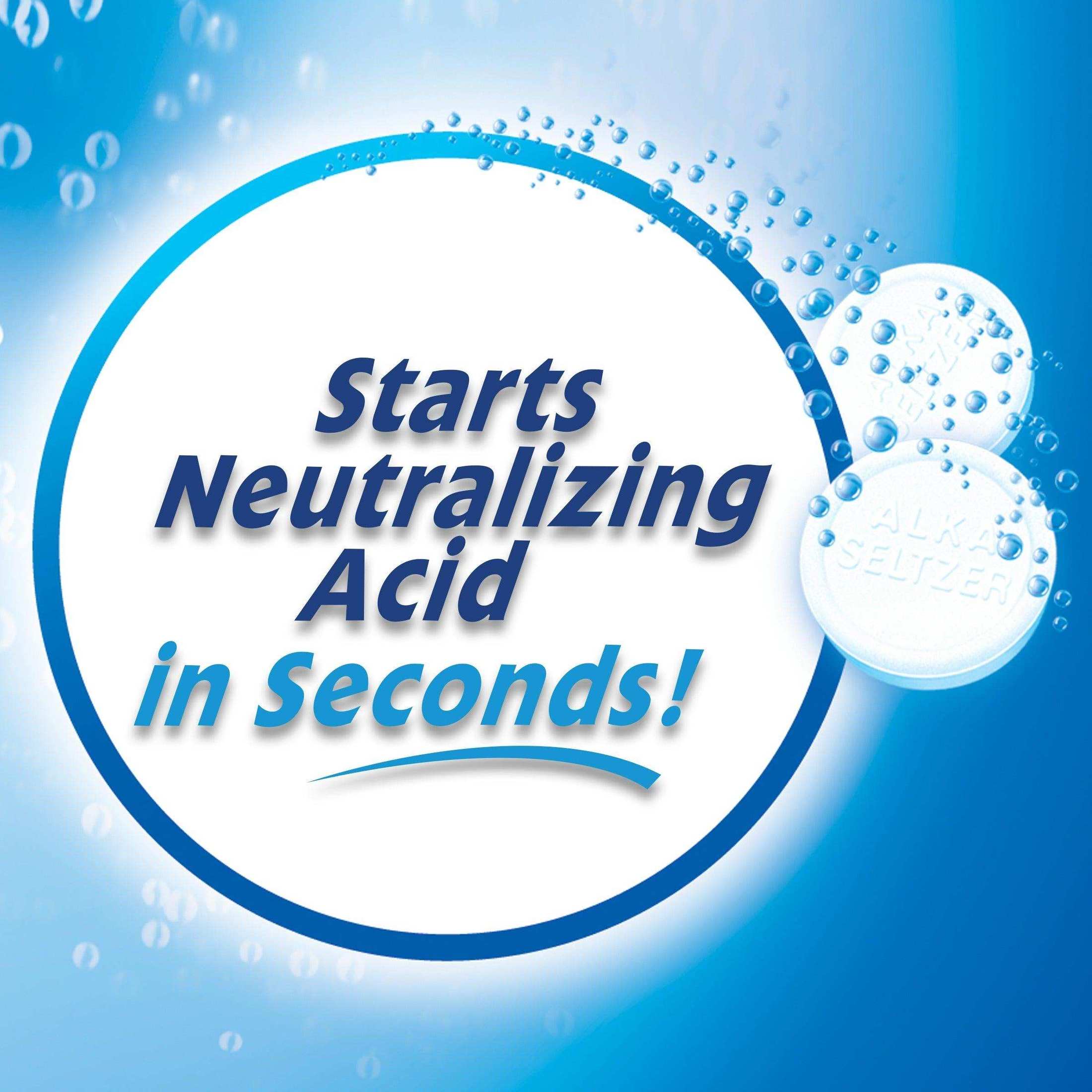 Alka-Seltzer Heartburn Relief Effervescent Tablets Gold - 36 Count - Shop Home Med