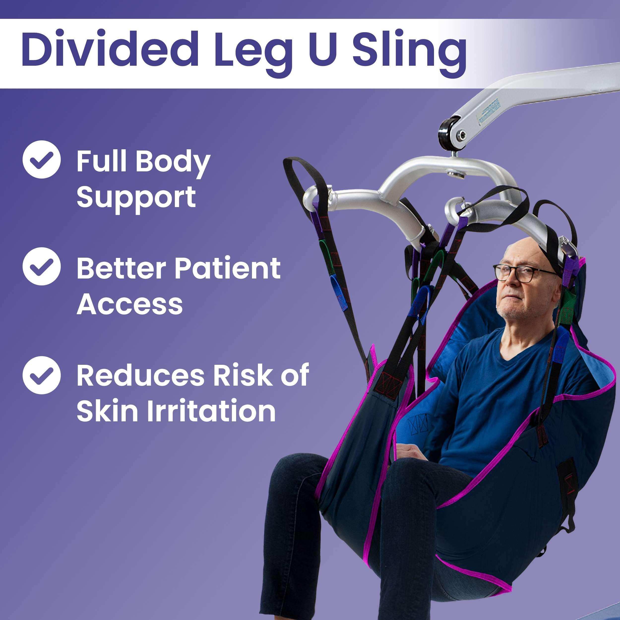Medacure Bariatric Universal Divided Leg Patient Lift U Sling - Shop Home Med