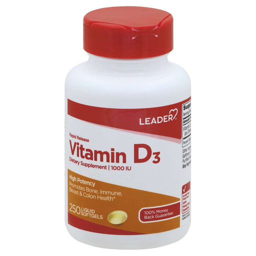 Leader Tm D 1000Iu Softgels 250 Ct , Gelcap