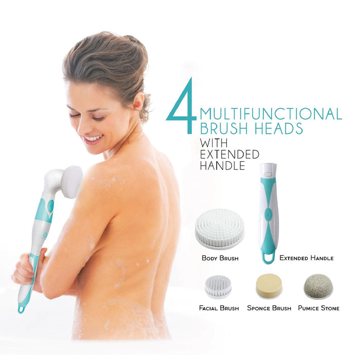 Pursonic Advanced Facial & Body Cleansing Brush With Extended Handle